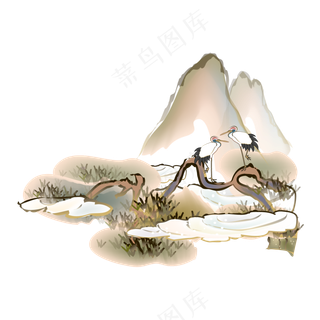 新中式水墨山水画159