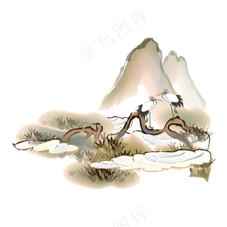 新中式水墨山水画159