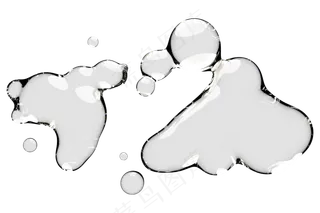 透明无背景水滴液体32免扣元素