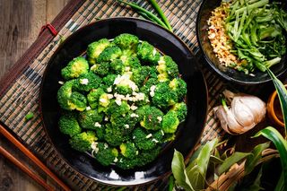 蒜蓉西兰花美食