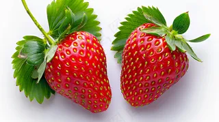 草莓水果摄影图