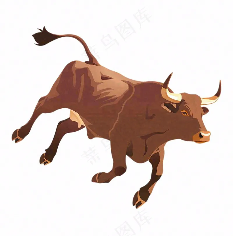 牛水牛黄牛牲畜十二生肖卡通插画免抠(1024x1040)
