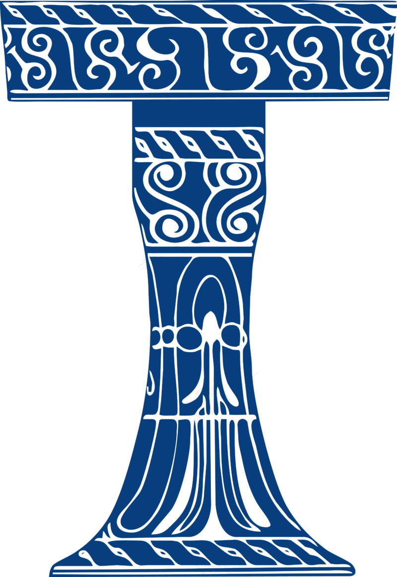 古代青花瓷图案花纹中国风图案祥云纹理传统图腾PNG免扣素材