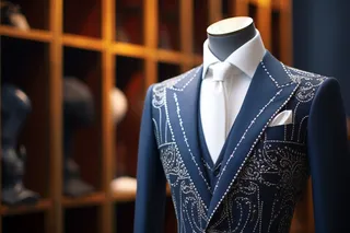 男士西服西装高端定制衣橱摄影图