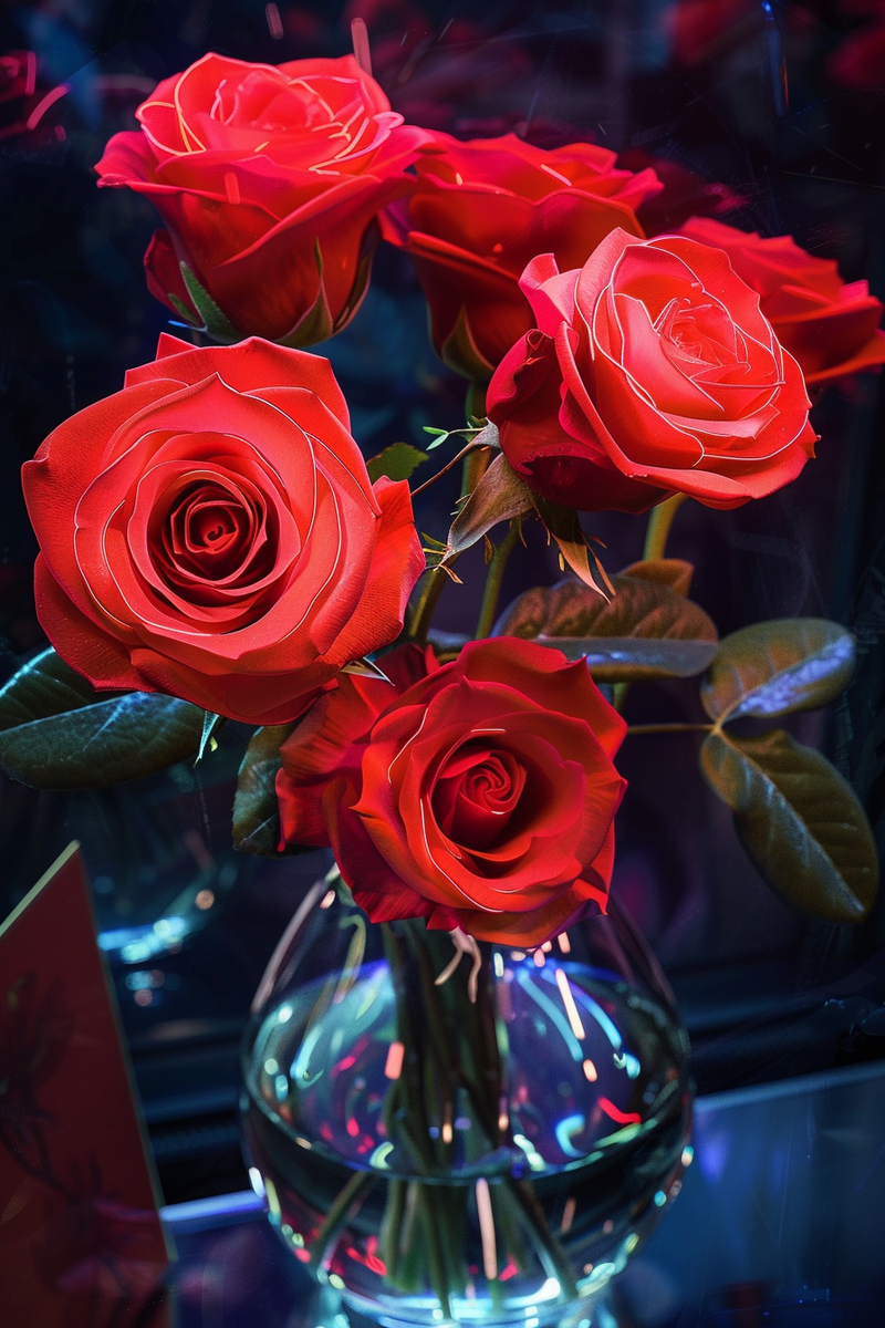 玫瑰花鲜花花朵摄影图(2688x4032)