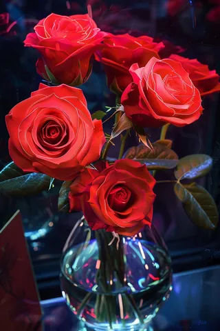 玫瑰花鲜花花朵摄影图