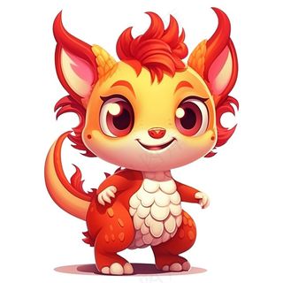 可爱卡通龙形象