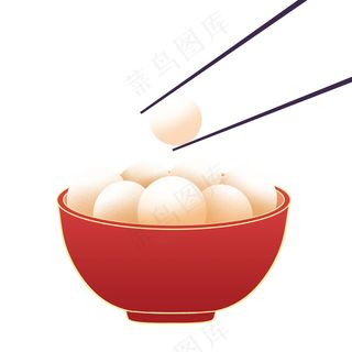 新年红色元素装饰元宵喜庆