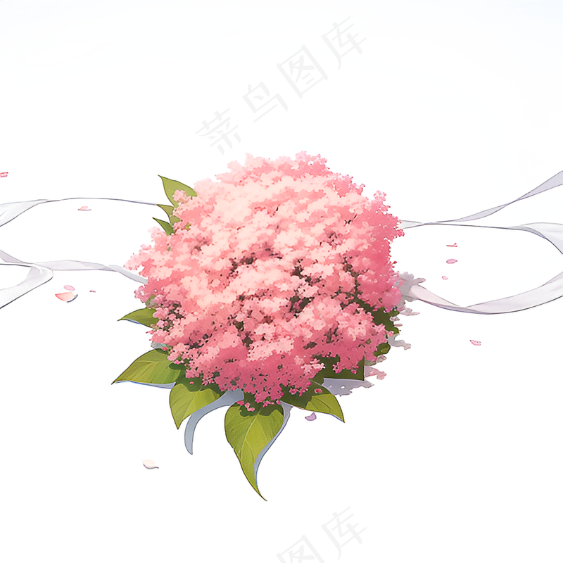 粉色花朵桃花玫瑰免抠素材52