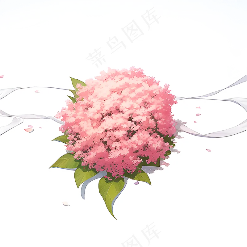 粉色花朵桃花玫瑰免抠素材52