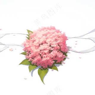 粉色花朵桃花玫瑰免抠素材52