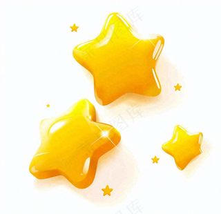 小星星天气卡通插画免抠