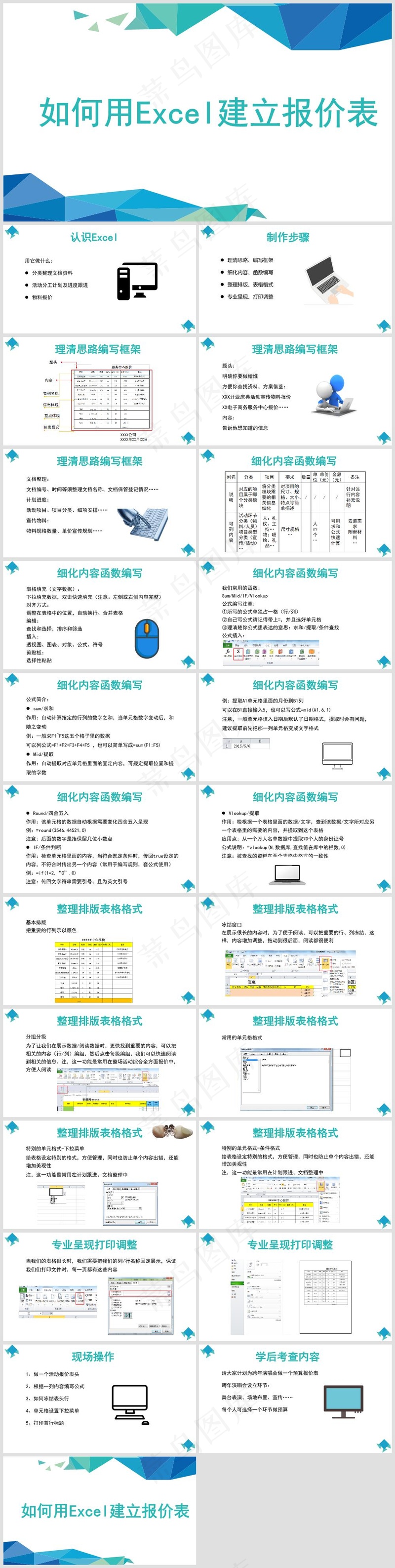 Excel办公丨表格编辑美化技巧丨表格办公培训PPT002