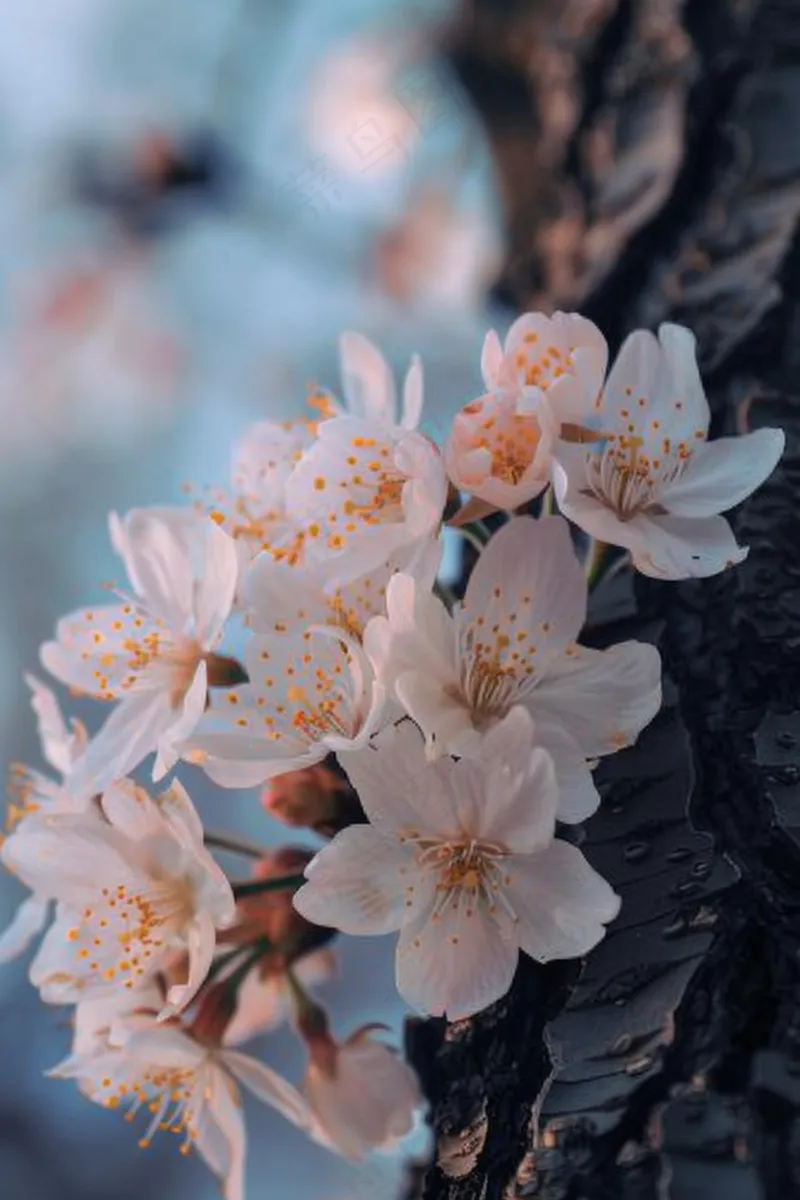 春日樱花花朵摄影图(2688x4032)