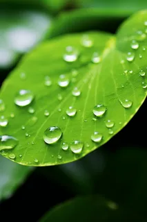 春天绿叶上的露珠水滴谷雨摄影图 春天绿叶上的露珠水滴谷雨摄影图