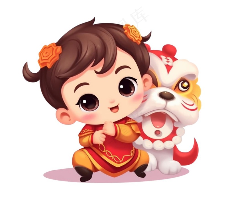 可爱福娃新年形象(1168x1024)