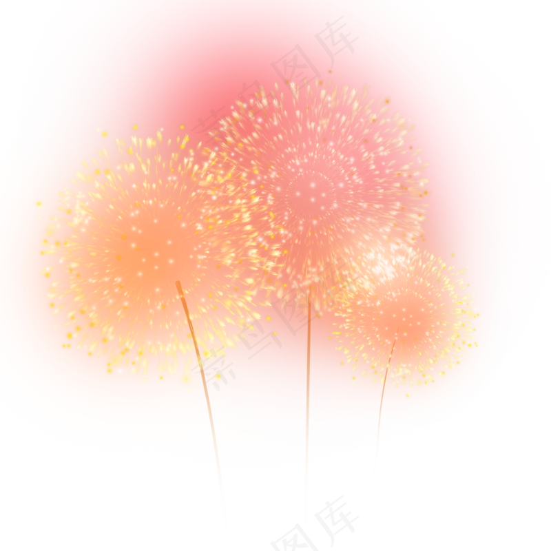 春节过年红色喜庆烟花