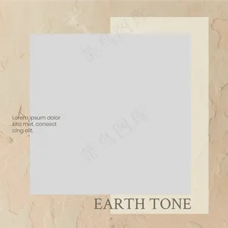 棕色背景撕裂风照片正方形相册9