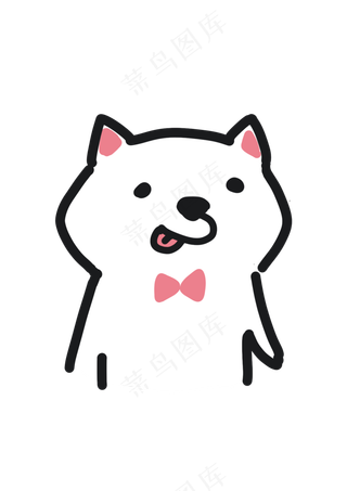 手绘可爱宠物柴犬可调色