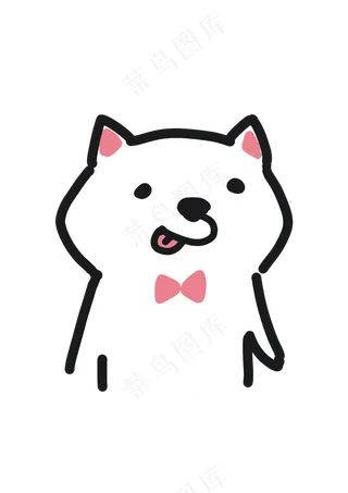 手绘可爱宠物柴犬可调色