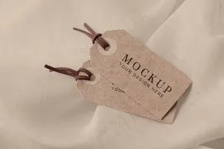 简约背景打折标签样机22