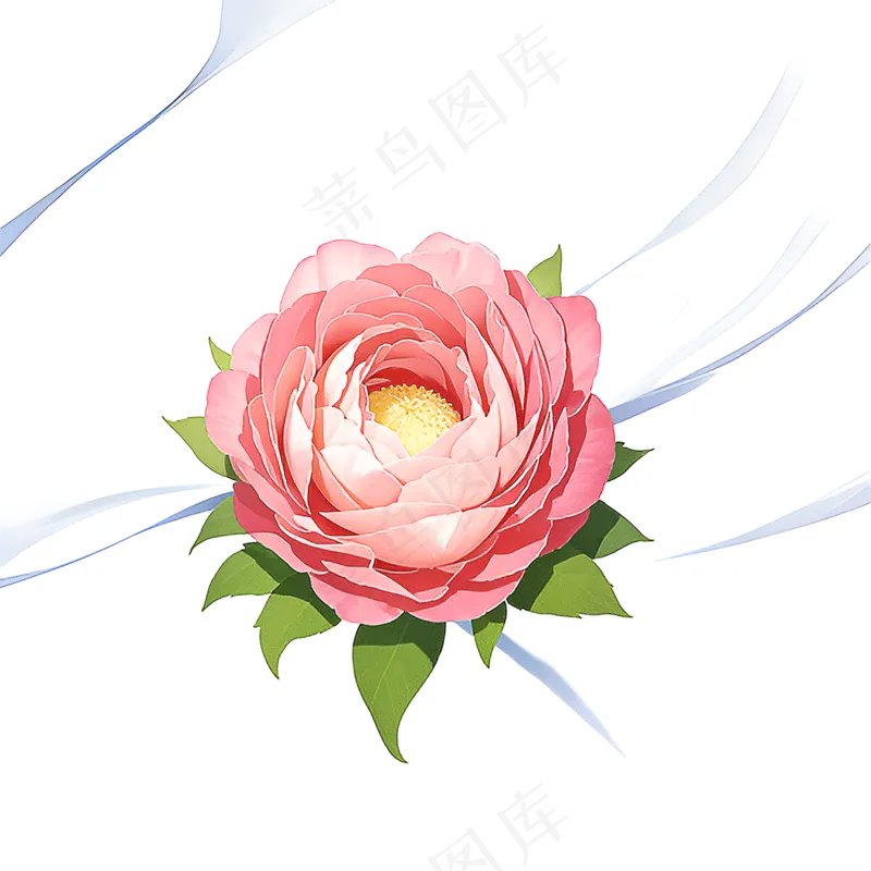 粉色花朵桃花玫瑰免抠素材39