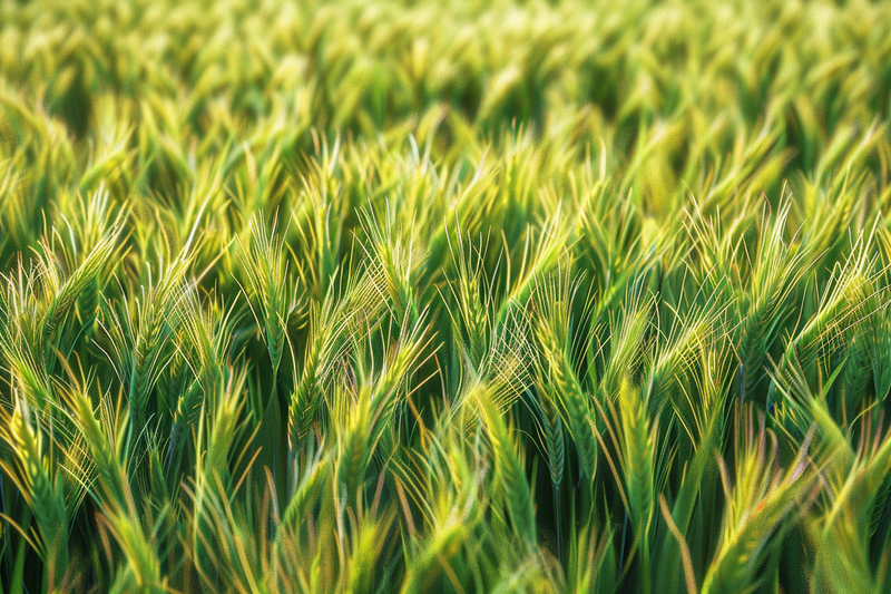 小麦绿色麦穗小满芒种粮食丰收摄影图