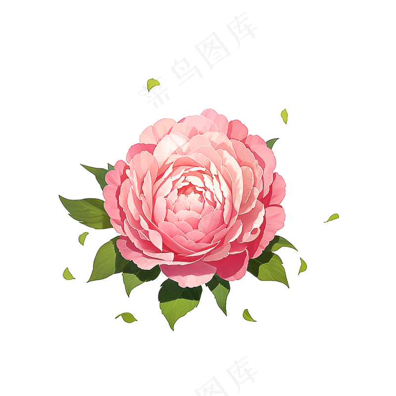 粉色花朵桃花玫瑰免抠素材27