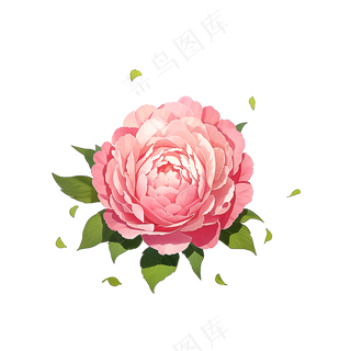 粉色花朵桃花玫瑰免抠素材27