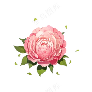 粉色花朵桃花玫瑰免抠素材27