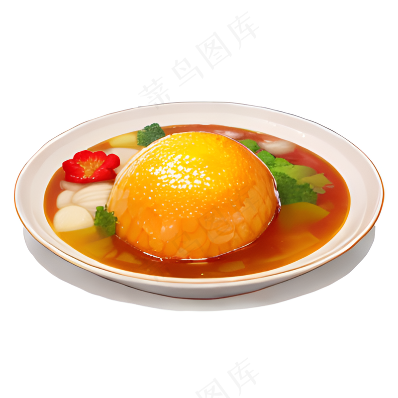 橙色果冻糕点美食西式56