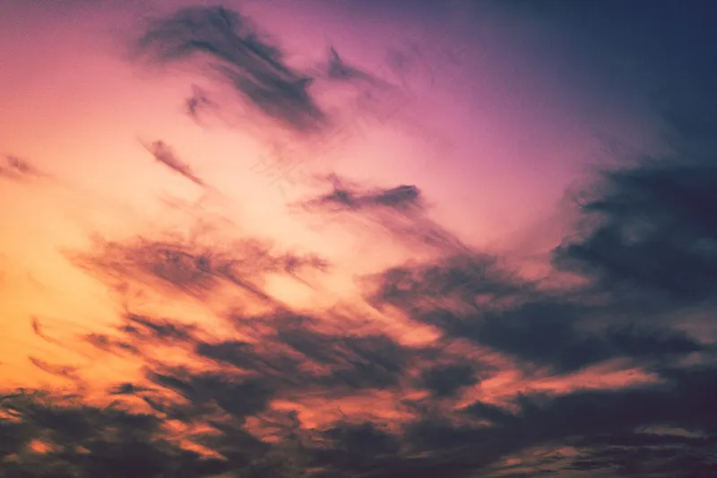 夕阳晚霞图片