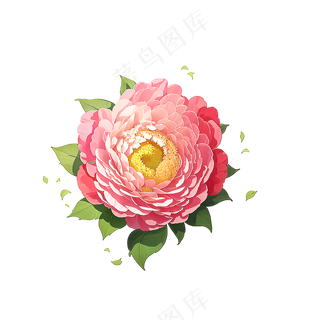 粉色花朵桃花玫瑰免抠素材13