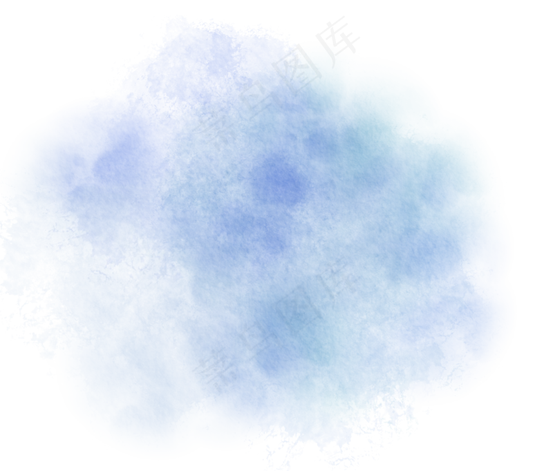 中国新年传统水墨晕染彩色免扣图片素材55