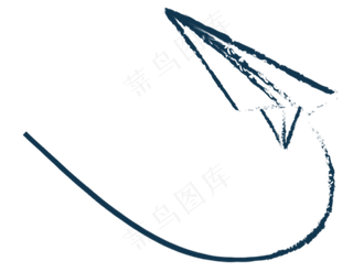 卡通手绘箭头纸飞机PNG免抠元素图片海报背景儿童装饰漂浮