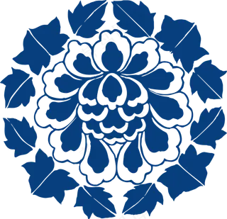 古代青花瓷图案花纹中国风图案祥云纹理传统图腾矢量PNG免扣素材