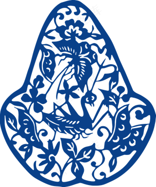 古代青花瓷图案花纹中国风图案祥云纹理传统图腾PNG免扣素材