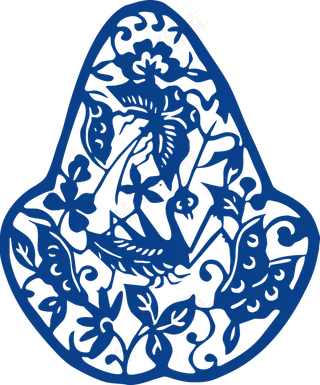 古代青花瓷图案花纹中国风图案祥云纹理传统图腾PNG免扣素材