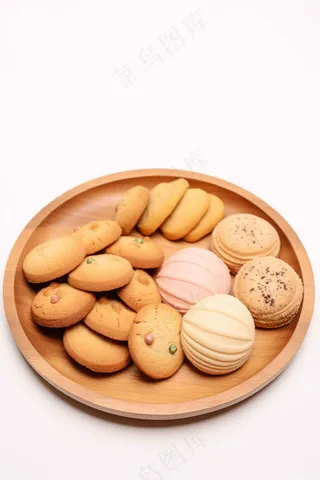 饼干酥脆下午茶美味零食美食摄影图