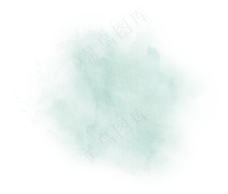 中国新年传统水墨晕染彩色免扣图片素材69