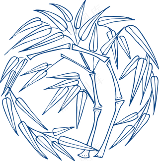 古代青花瓷图案花纹中国风图案祥云纹理传统图腾PNG免扣素材