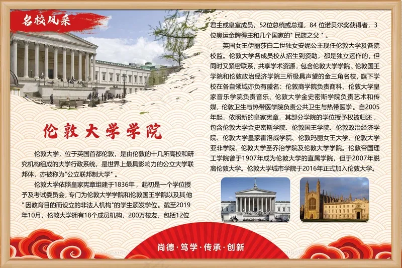 伦敦大学 名校风采psd模版下载