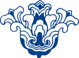 古代青花瓷图案花纹中国风图案祥云纹理传统图腾PNG免扣素材