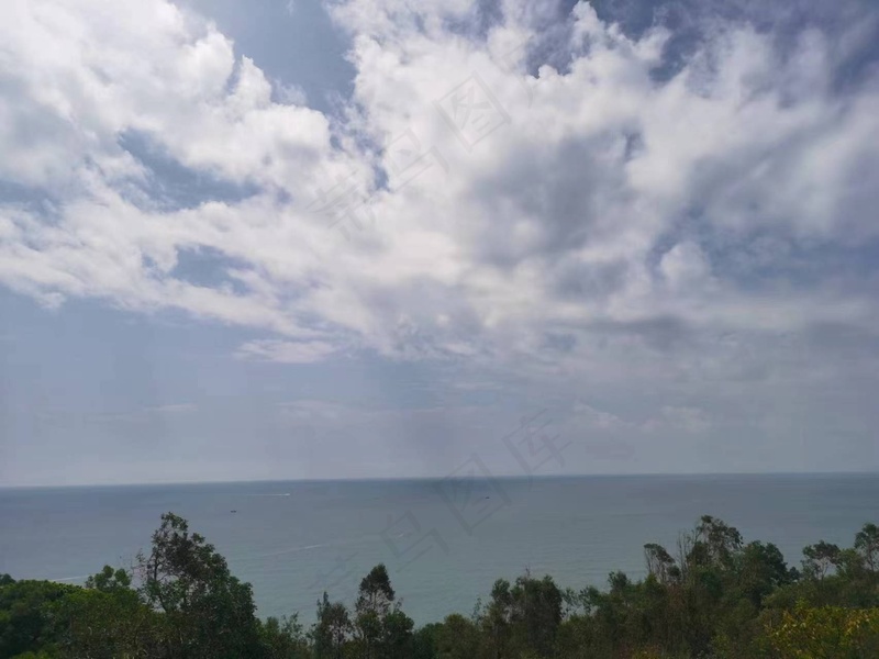 大海，蓝天