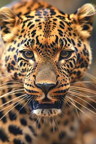 猎豹头部特写摄影图