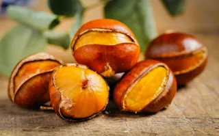 糖炒板栗小吃美食