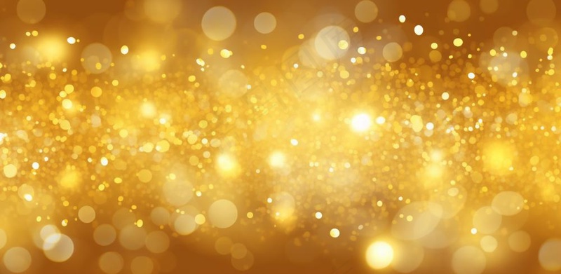 金色闪光颗粒光晕灯光大气耀眼摄影背景图
