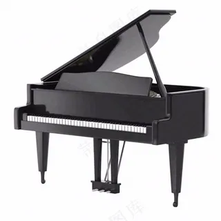 钢琴黑白乐器音乐免抠