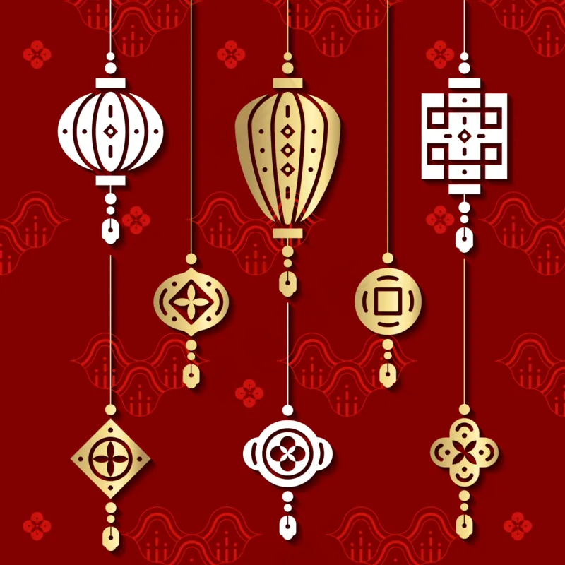 新年元素矢量免扣AI素材ai矢量模版下载