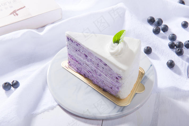 蓝莓蛋糕甜品小吃